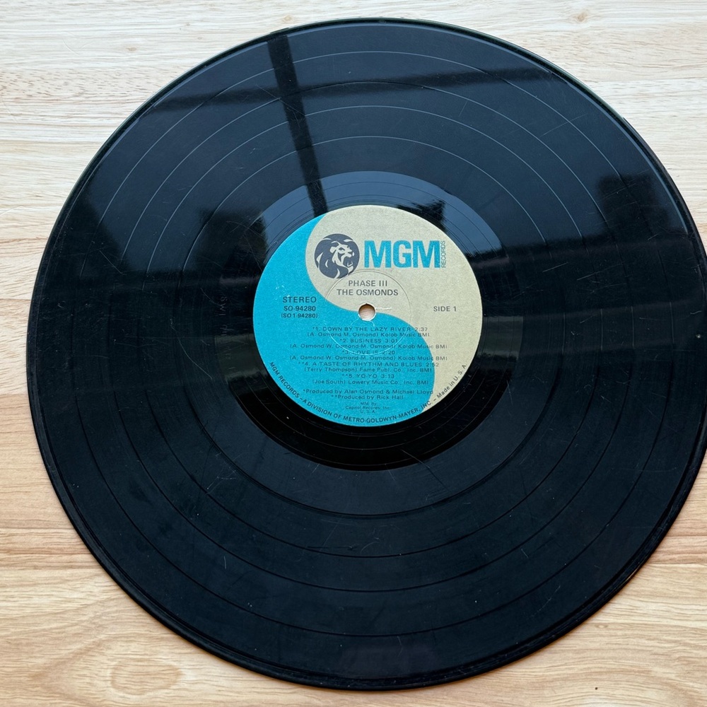 MGM The Osmonds Vinyl Record - Black and Blue